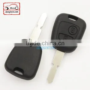 Good Price Peuguot Key Shell for 406 Blank 2 Button no Logo Car Key Peugeot Romote Key Case thumbnail-1