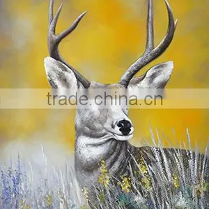 Home Decor Wall Hanging Canvas Handmade Animal Oil Paintings thumbnail-2