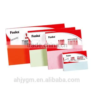 Hot Sale Soft Color Offset Paper Self-stick/Memo Notes Pad thumbnail-1
