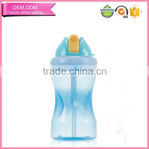 Unique pp Children Water Bottle With Silicone Straw Handle Free Whoselase thumbnail-1