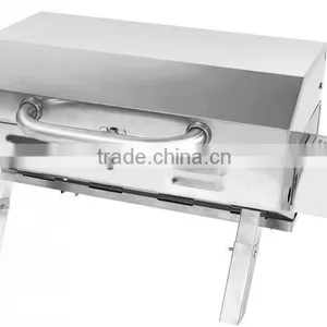 Mini Foldable Stainless Steel Table Top Gas Grill thumbnail-1
