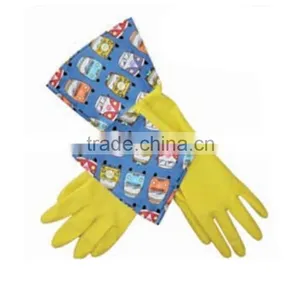 Medium Size Yellow Silicone Kitchen Gloves thumbnail-2