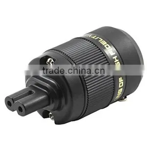 Hi-End C7 IEC Plug Connector, Contacts Rhodium Plated 15A/125V A.C. thumbnail-1