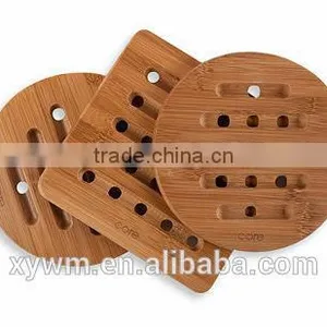 Set of 3 Bamboo Wood Trivet /Coaster Set for Flatware thumbnail-1