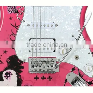 Professional Pink Electric Guitar in Good Price thumbnail-5