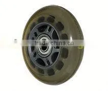 Light Duty Top Polyurethane(PU) Round Hole Rubber Ball Chair Caster thumbnail-1