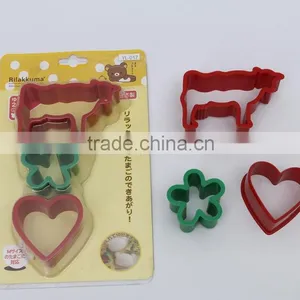 Animal Expression Sushi Rice Mold of Moo-Cow,Heart,Flower thumbnail-1