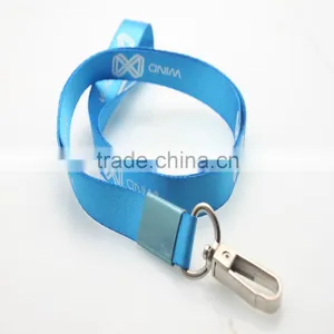 Manufacture 2016 Cheap Different Accessory Custom Printed Lanyard Hot Sale Silk Ribbon Carbine Hook Lanyard no Minimum Order thumbnail-3
