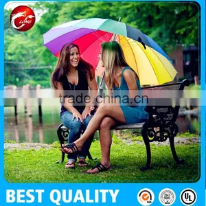 Promotional Rainbow Golf Umbrella.auto Open Straight Umbrella thumbnail-2