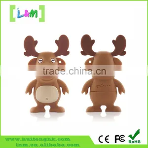 Gift Pvc Christmas Tree Usb Flash Drive, 32 gb Usb Christmas, Christmas Deer Shape Usb 1tb thumbnail-1