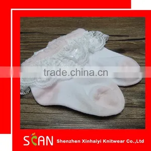 Soft Cotton Baby Socks,Baby Socks,Little Girl Socks With Lace thumbnail-1