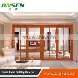 High Quality Modern Style Hollow Aluminum Sliding Glass Door, Glass Sliding Door Price thumbnail-3