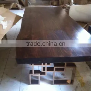 Reclaimed Walnut Dining Table Solid Wood thumbnail-2
