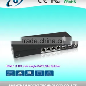 HDMI SPLITTER EXTENDER 1x4 OVER SINGLE Cat5e/6 164ft , Smart Management thumbnail-1