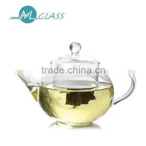 China Supplier 500 ml Heat Resistant Glass Tea Pot Glass Teapot Tea Kettle With Glass Infuser Strainer Handmade Glassware thumbnail-1