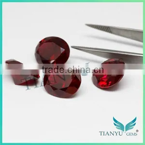 Wholesale Loose Gemstones 8# Oval-shape Red Ruby Price Synthetic Gemstone thumbnail-6