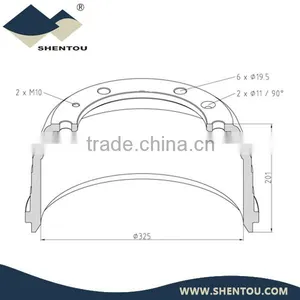 DAF Brake Drum 017.938 thumbnail-1
