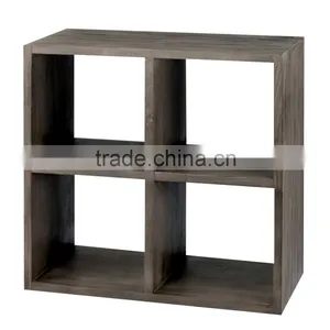 Hot Sale 4 Wood Storage Cube Bookcase thumbnail-1