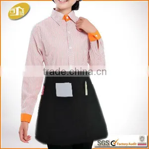 65 Polyester 35 Cotton Waist Black Apron thumbnail-1
