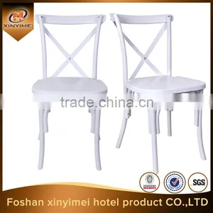 Colourful Cross Back Plastic Resin Dining Chair,metal Cross Back Chair Wedding thumbnail-1
