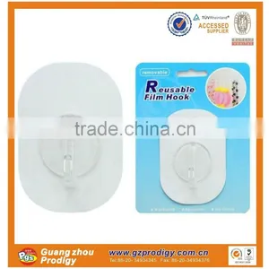 2015 Self-adhesive Reusable Film Packaging Plastic Hook thumbnail-2
