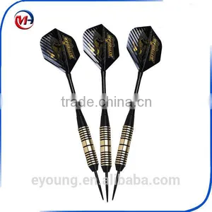 Darts 24 Grams, Brass Barrels And Features Steel Tips, 6 Aluminum Shafts, 3 PET Flights. thumbnail-1