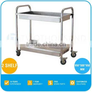 2017 Hot Sale Product Two Shelf Restaurant Service Trolley From China thumbnail-1