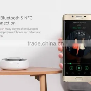 Nillkin Cozy NFC Bluetooth Speaker With MC2 Wireless Charger Alarm Clock Support Phone Call Aux Audio Input Fashion Ornaments thumbnail-3