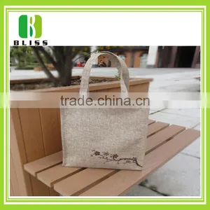 Customizable Printed Zipper Cheap Jute Shopping Bag Wholesale thumbnail-2