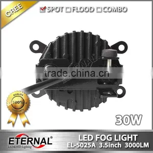 3.5in 30W Jeep Wrangler Rubicon Universal Led Fog Light 4x4 Offroad Truck Trailer Vehicles Work Led Driving Lamp thumbnail-3