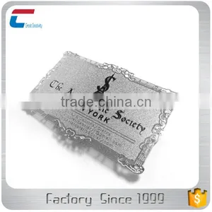 Customized Silver Stainless Steel Metal Business Cards thumbnail-4