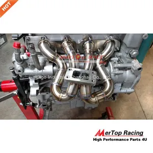 MERTOP Race 3mm Thick Full SS304 4-1 MERGE COLLECTOR Turbo Manifold Exhaust With T3 Flange thumbnail-4