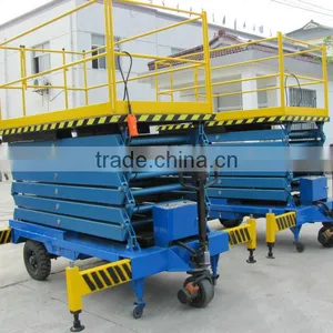 Half-electric Scissor Lift,6 Meters Height,platform 500kgs thumbnail-1