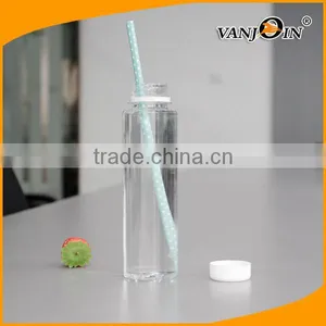 BPA Free Plastic Cylinder Bottles Optional Caps Available thumbnail-1