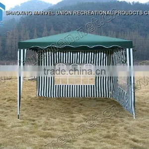 Green Striped Instant Canopy With Windows 3x3m thumbnail-1