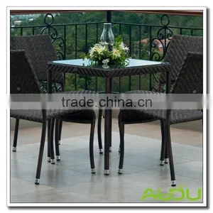 Audu Outdoor Wicker Garden Chair Set thumbnail-2