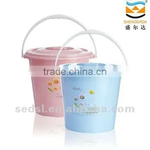 14L Household Plastic Water Bucket With Lids thumbnail-1
