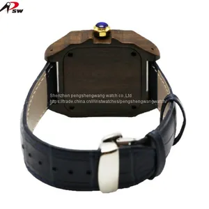 Customized Men Brand Your Own Watches Wood Watch With Stainless Steel thumbnail-5