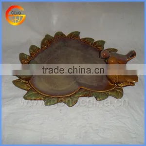 Garden Decorative Love Shape Pottery Bird Feeder thumbnail-1