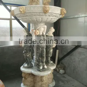 Beautiful Mixed Natural Stone Garden Fountain With Lady Statues thumbnail-3