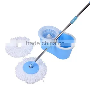 Bucket System And Complete Swivel Rotating Magic Mop 2 Mop Heads thumbnail-1