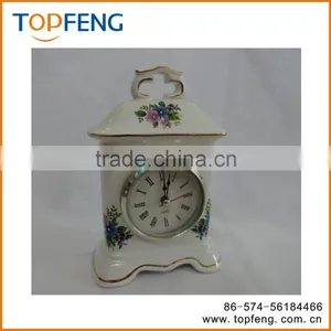 Vintage Table Clock/Porcelain Table Clock thumbnail-3