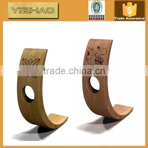 FSC Single Wooden Wine Holder, Single Bottle Wine Rack,Wooden Wine Holder thumbnail-1