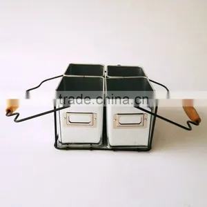 Organizer Office Desk Tidy Kids Pencils Storage Holder Metal Caddy Pen Container Basket thumbnail-5