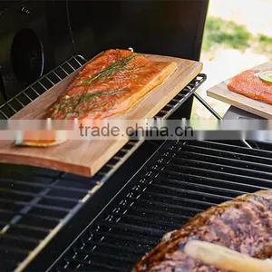 FSC Certificate BBQ Smoking Board Set of 2/Set of 2 BBQ Cedar Smoking Board thumbnail-2