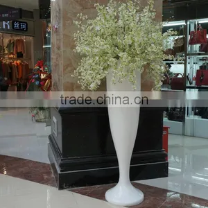 Modern White Fiberglass Vase thumbnail-1