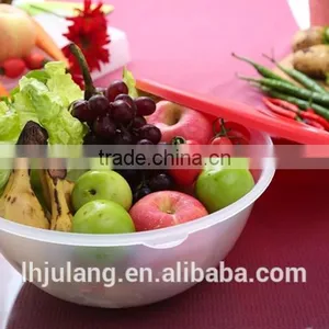 Plastic Transparent Salad Bowl /Wholesale Big Plastic Salad Bowl Set With Lid thumbnail-3