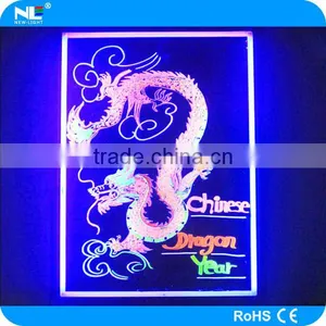 Tempered Glass LED Writing Board Illuminated LED Message Board Semi-outdoor LED Advertising Board thumbnail-6