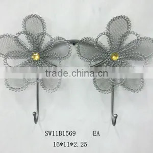 NEW Style Iron Flower Wall Decoration With Hook thumbnail-1