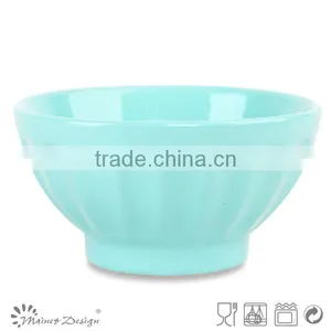 Stoneware Embossed Rice Bowl/ceramic Bowl thumbnail-3